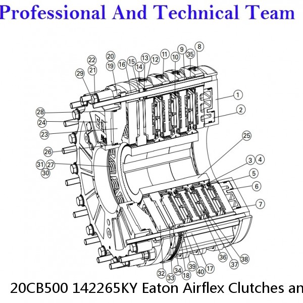 20CB500 142265KY Eaton Airflex Clutches and Brakes #3 image